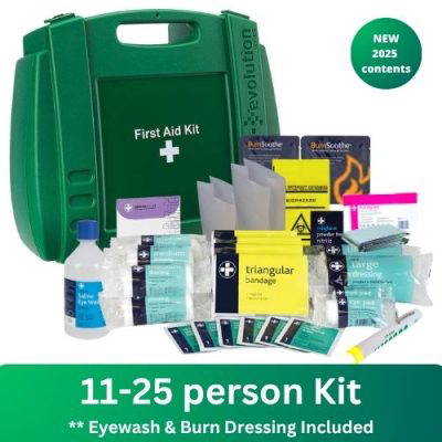11-25 person First Aid Kit with Burns & Eyewash